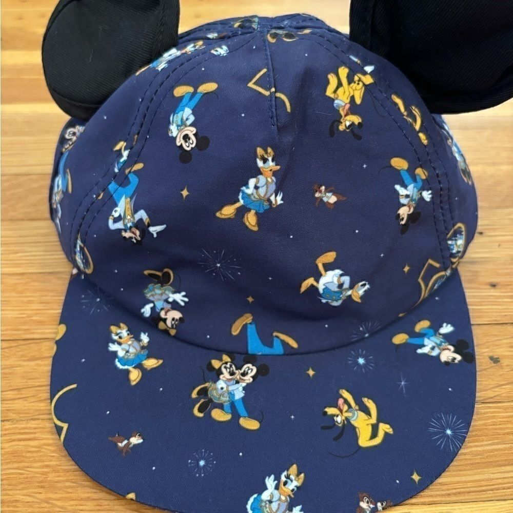 Disney 50th Anniversary Navy Character Hat with Mickey Mouse Ears - Picture 2 of 5